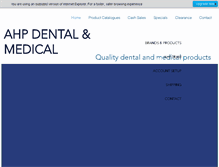 Tablet Screenshot of ahpdentalmedical.com.au